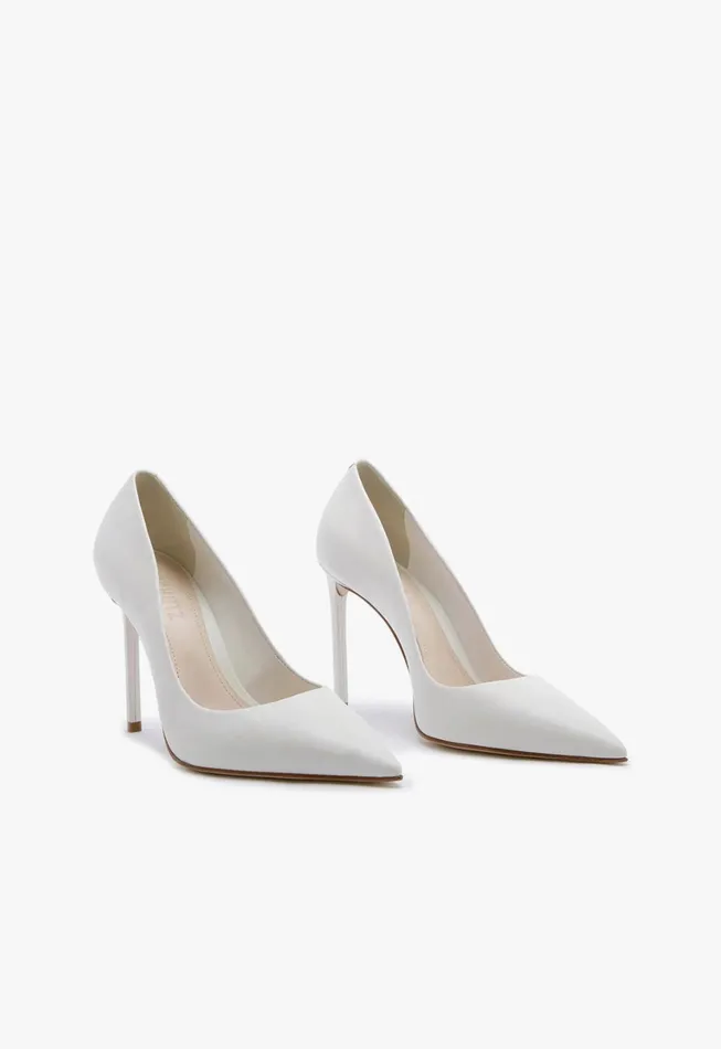Schutz Shoes Women Lou Leather Pump White