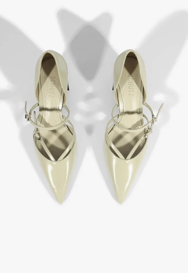 Schutz Shoes Women Rue Mid Pump Grey