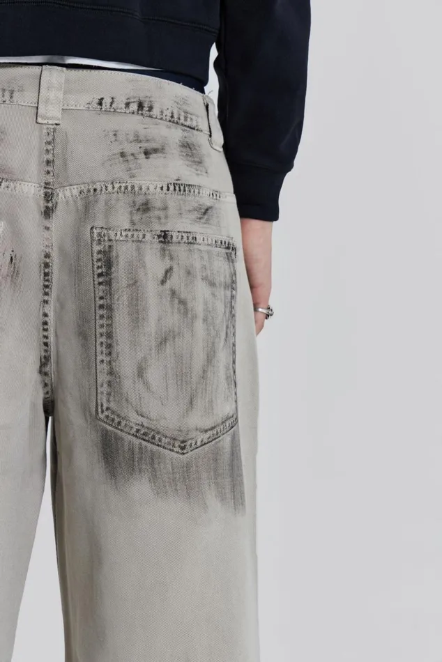 Scuff Colossus Jeans Cream WomenMen Jaded London Colossus Jeans