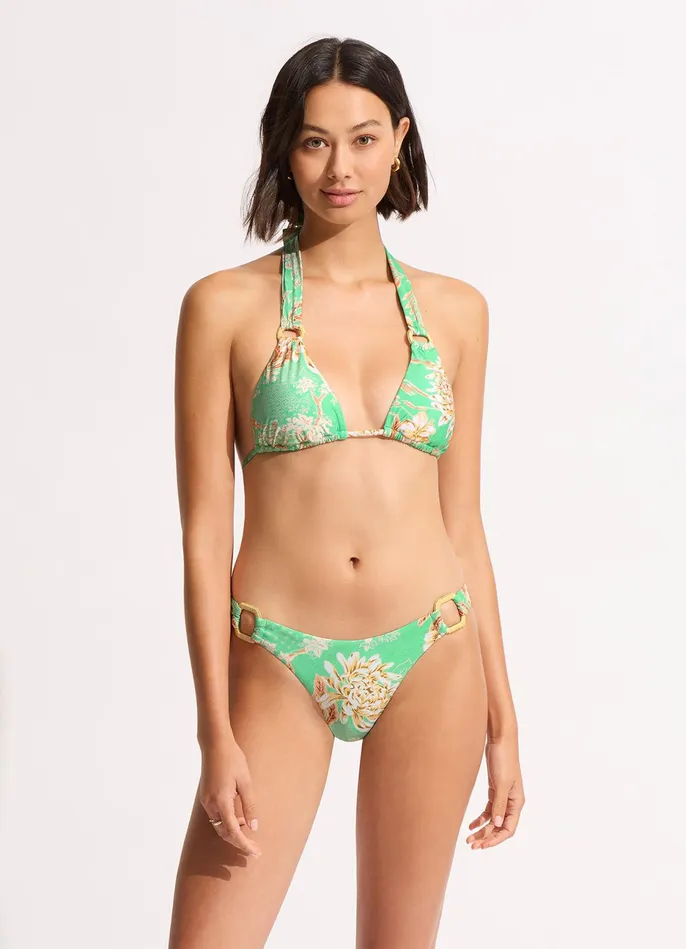 Seafolly Eden Ring Side Rio Bikini Bottom 8211 Mint Women Brazilian