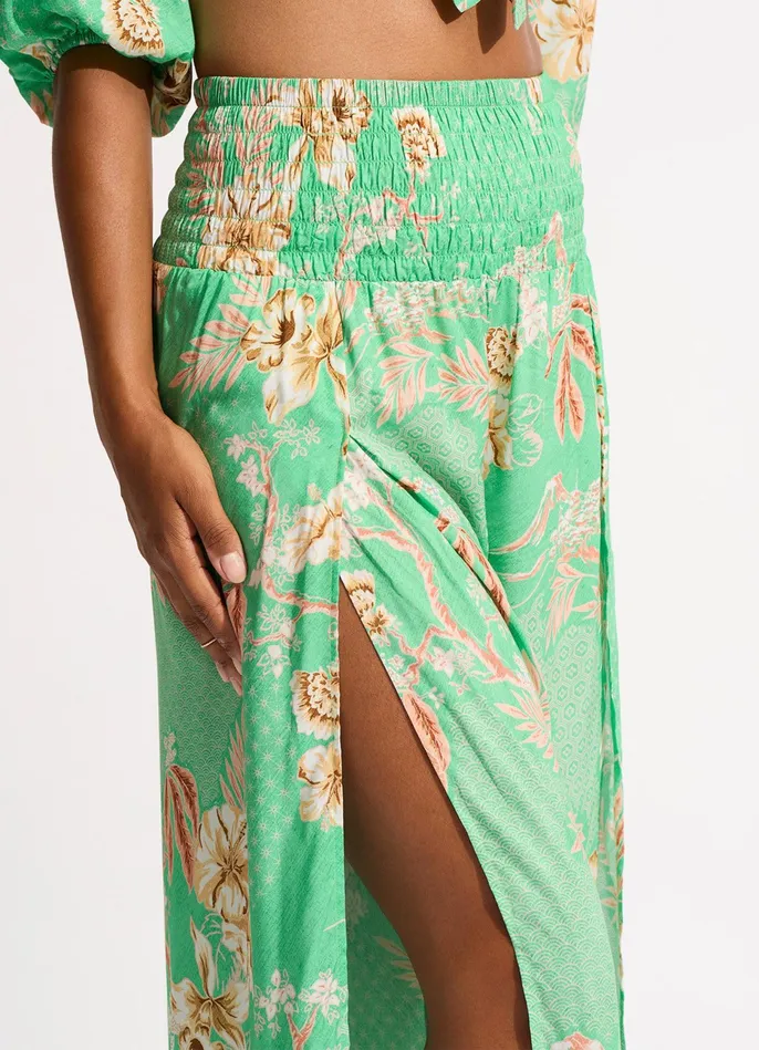 Seafolly Eden Shirring Pant 8211 Mint Women Pants and Shorts Seafolly Eden Shirring Pant 8211 Mint Women Pants and Shorts