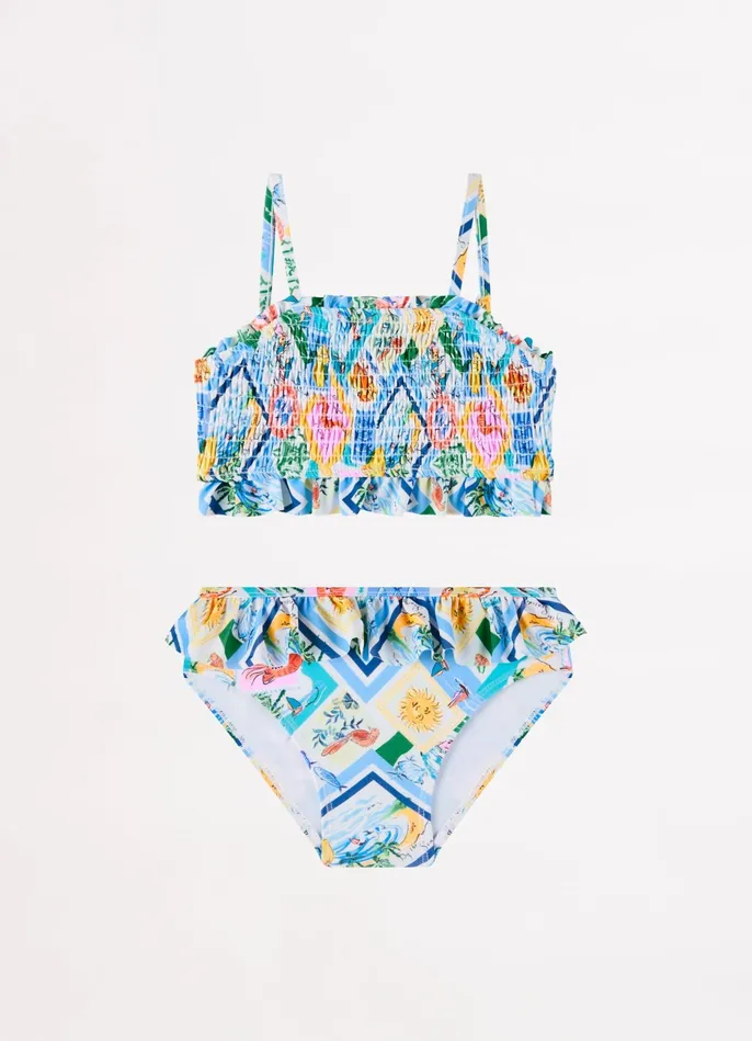 Seafolly Isle Of Capri Girls Shirred Bikini 8211 Capri Girls Toddler and Girls Bikinis Seafolly Isle Of Capri Girls Shirred Bikini 8211 Capri Girls Toddler and Girls Bikinis