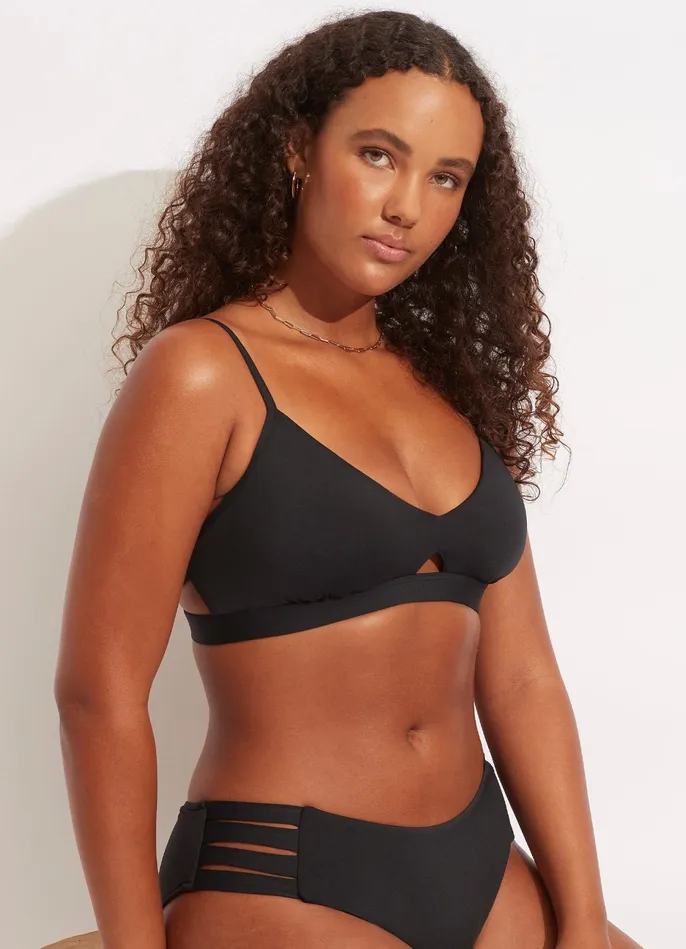 Seafolly Seafolly Collective Hybrid Bralette 8211 Black Women Bralette