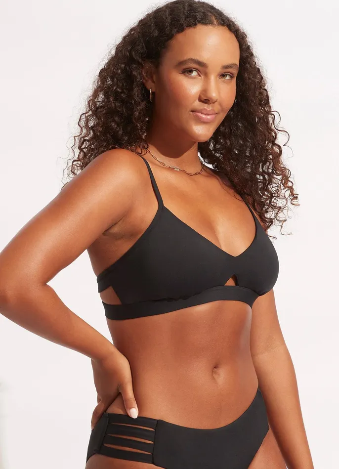 Seafolly Seafolly Collective Hybrid Bralette 8211 Black Women Bralette
