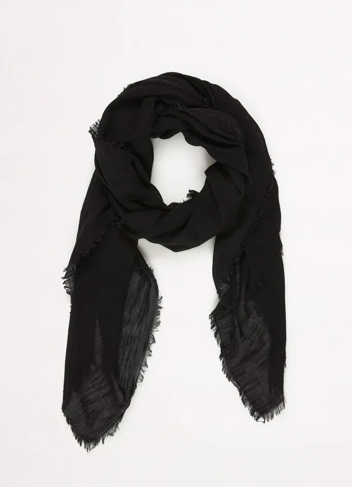 Seafolly Textured Cotton Beach Wrap 8211 Black Women Skirts and Sarongs Seafolly Textured Cotton Beach Wrap 8211 Black Women Skirts and Sarongs