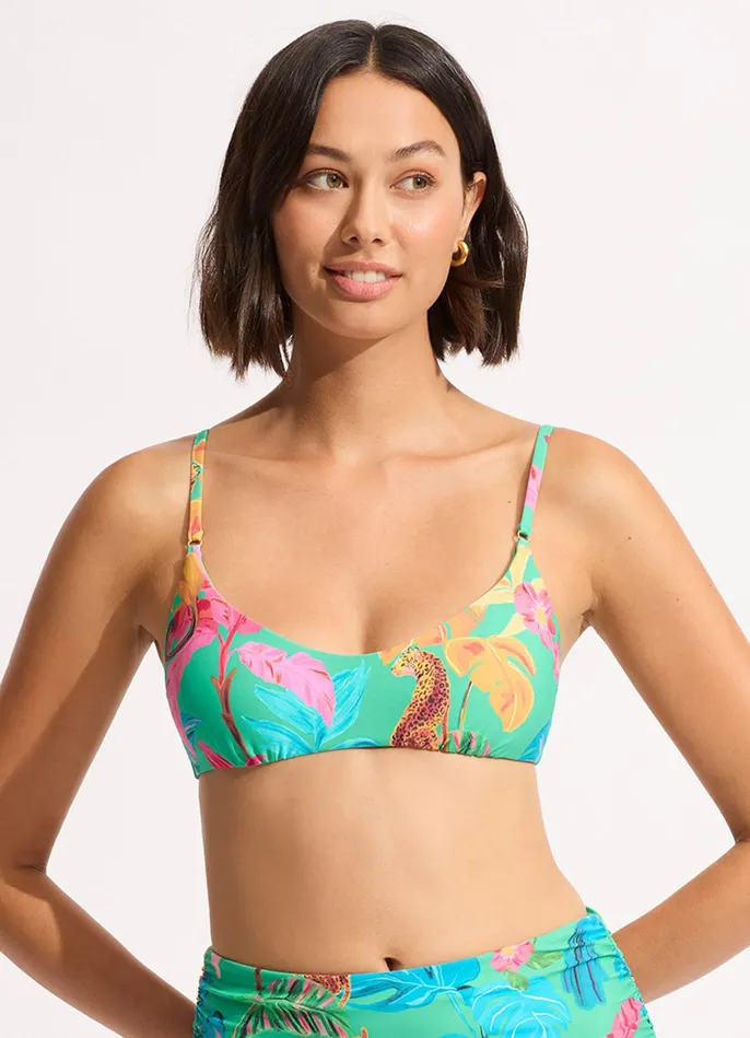 Seafolly Tropica Bralette Bikini Top 8211 Jade Women Bralette Seafolly Tropica Bralette Bikini Top 8211 Jade Women Bralette