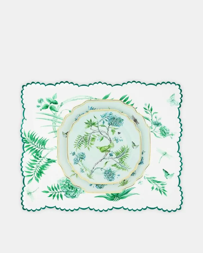 Secret Garden Placemat Green Women Aquazzura Table Linens Secret Garden Placemat Green Women Aquazzura Table Linens