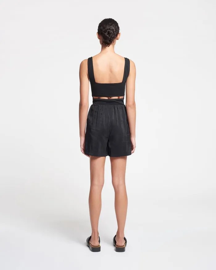 Seve Beaded MeshJersey Bodysuit Black Women Nanushka Tops