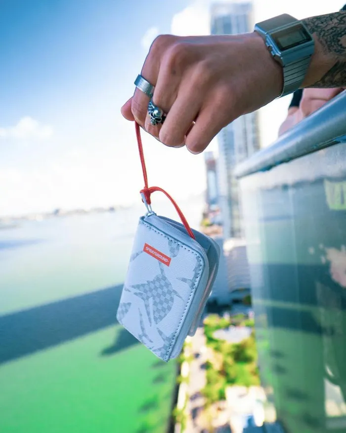 SHARK CHECK WHITE WALLET Bags SPRAYGROUND SHARK CHECK WHITE WALLET Bags SPRAYGROUND