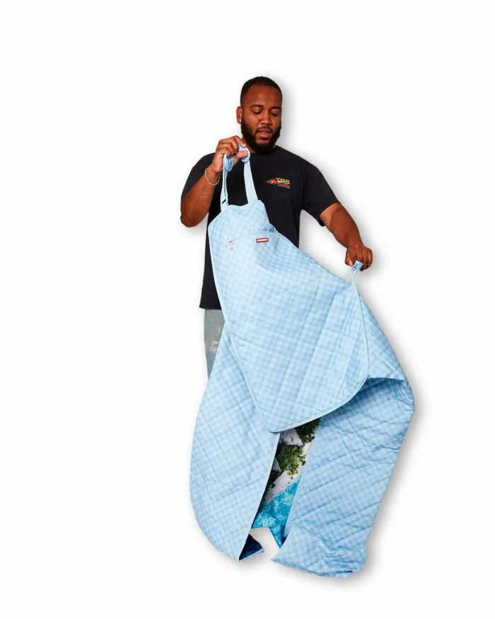 SHARK ISLAND PACKABLE BEACH MAT BLANKET WATER RESISTANT CONVERTIBLE TOTE Bags SPRAYGROUND