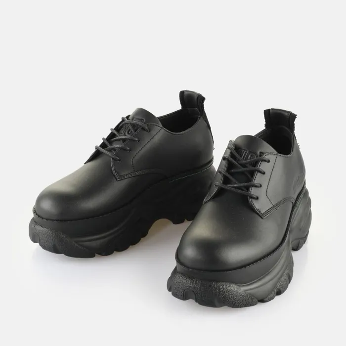 Shift08M990 8211 Vegan Corn Based Nappa 8211 Black Black Buffalo LaceUps and Loafer Shift08M990 8211 Vegan Corn Based Nappa 8211 Black Black Buffalo LaceUps and Loafer