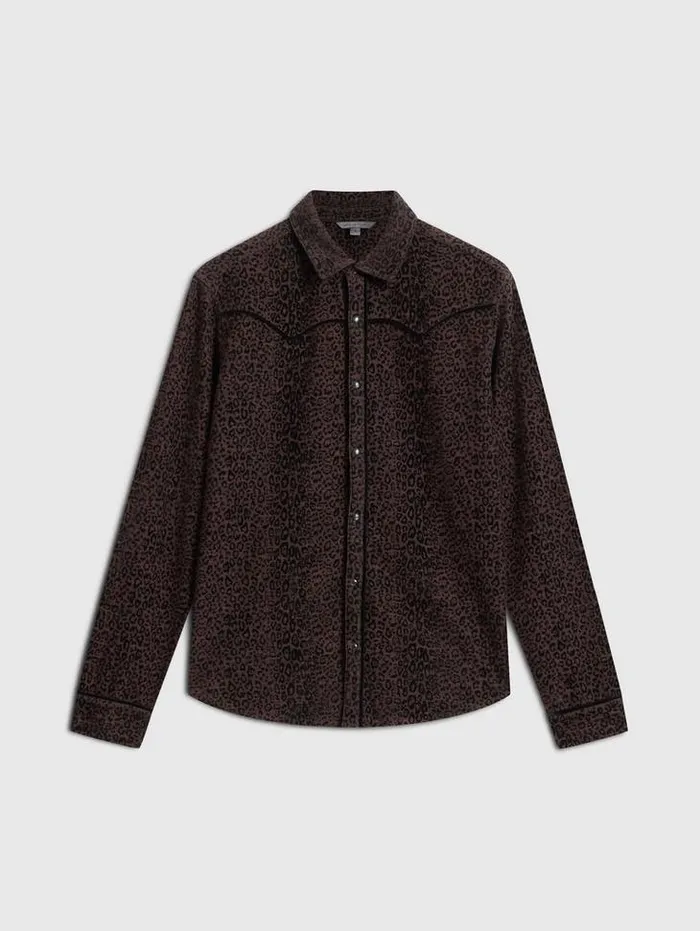 Shirts Men John Varvatos HAVEN WESTERN SHIRT Pruce