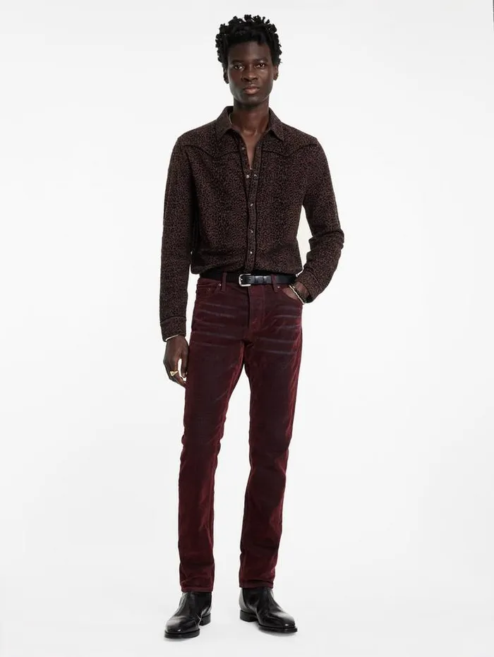 Shirts Men John Varvatos HAVEN WESTERN SHIRT Pruce