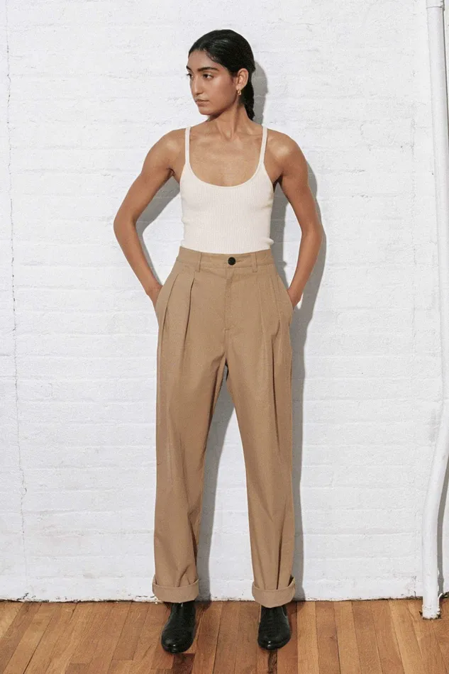 Shop Core Collection Mara Hoffman Monte Pant Khaki Shop Core Collection Mara Hoffman Monte Pant Khaki