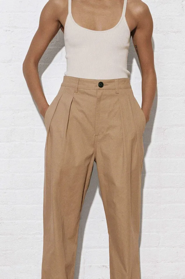Shop Core Collection Mara Hoffman Monte Pant Khaki Shop Core Collection Mara Hoffman Monte Pant Khaki