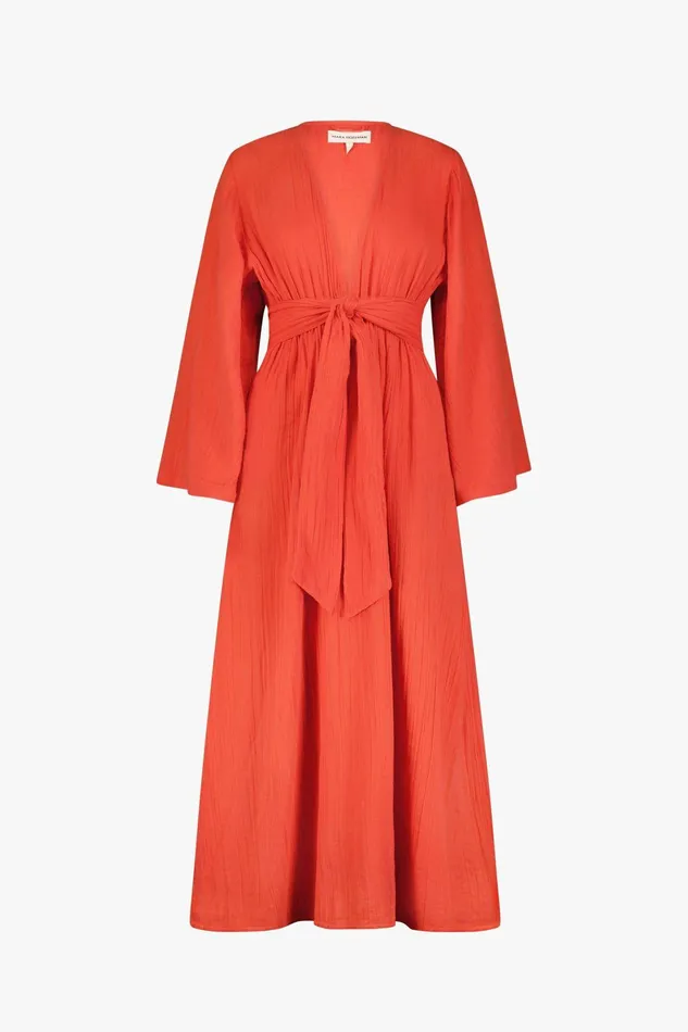 Shop Extended Sizes Mara Hoffman Extended Blair Dress Red