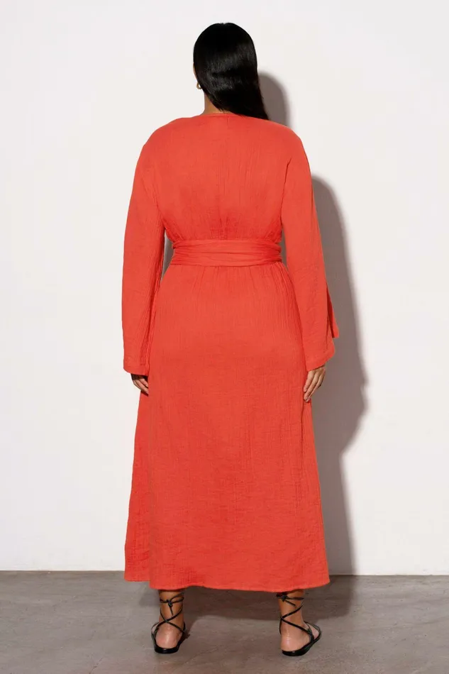Shop Extended Sizes Mara Hoffman Extended Blair Dress Red Shop Extended Sizes Mara Hoffman Extended Blair Dress Red