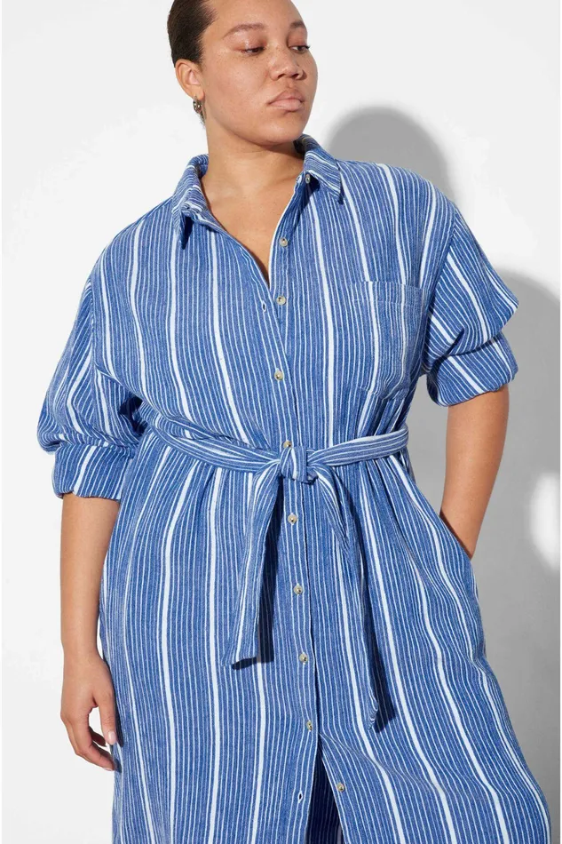 Shop Extended Sizes Mara Hoffman Extended Sylvia Dress Blue Shop Extended Sizes Mara Hoffman Extended Sylvia Dress Blue