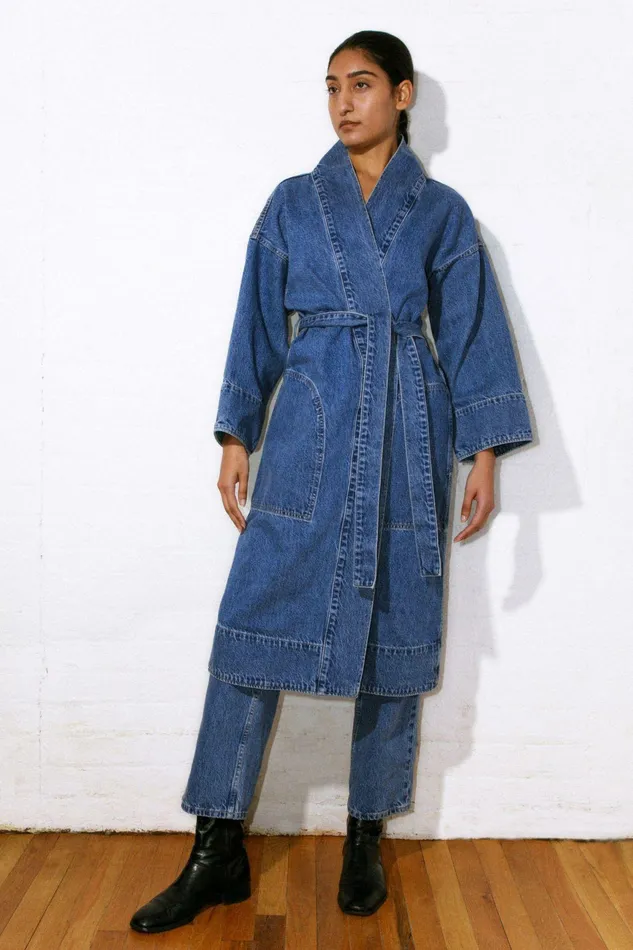 Shop Outerwear Mara Hoffman Adrian Jacket Blue Shop Outerwear Mara Hoffman Adrian Jacket Blue
