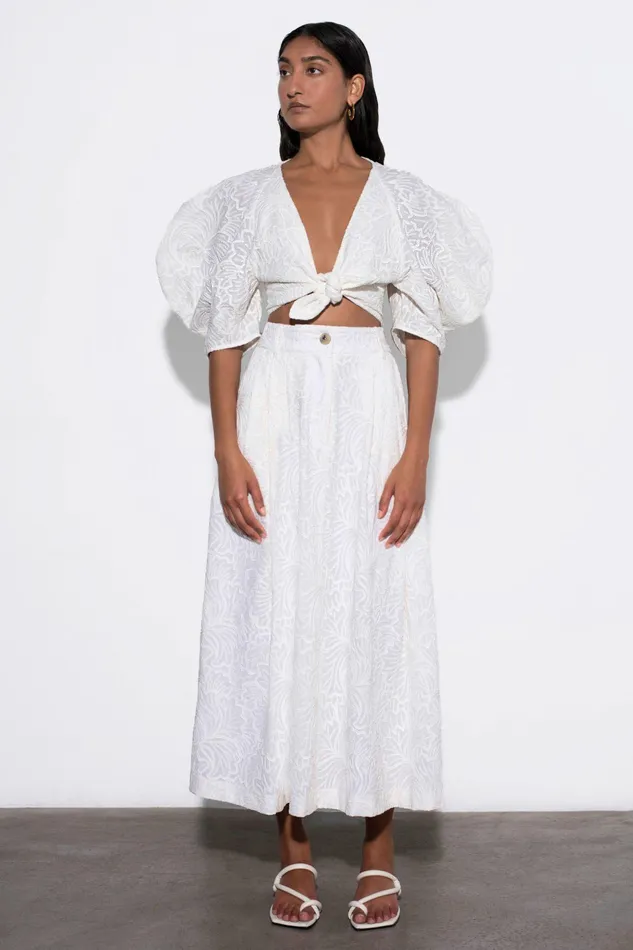 Shop Skirts Mara Hoffman Tulay Skirt Natural Shop Skirts Mara Hoffman Tulay Skirt Natural