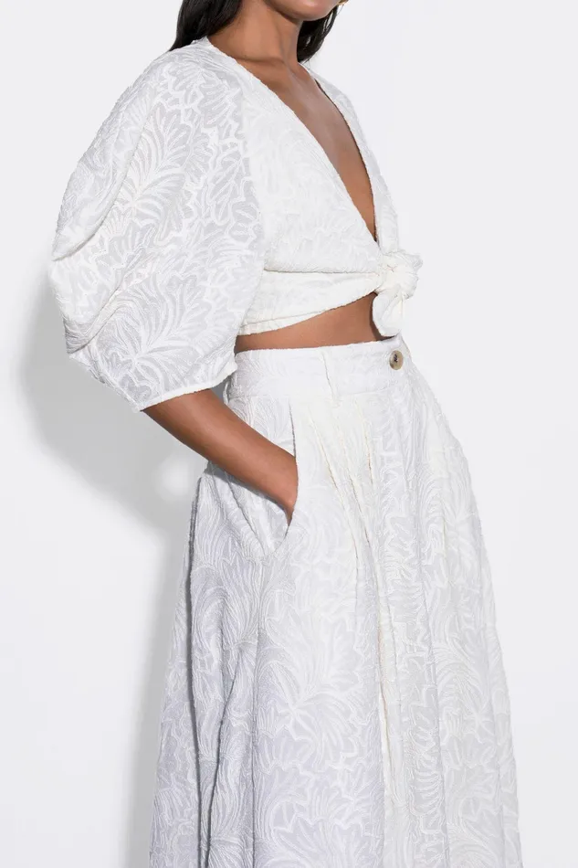 Shop Skirts Mara Hoffman Tulay Skirt Natural Shop Skirts Mara Hoffman Tulay Skirt Natural
