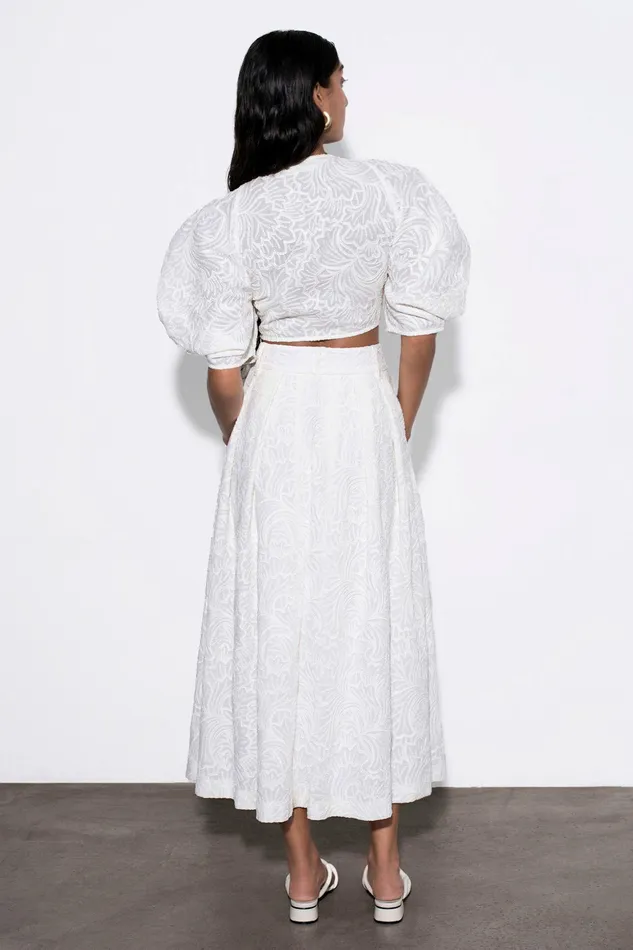 Shop Skirts Mara Hoffman Tulay Skirt Natural Shop Skirts Mara Hoffman Tulay Skirt Natural