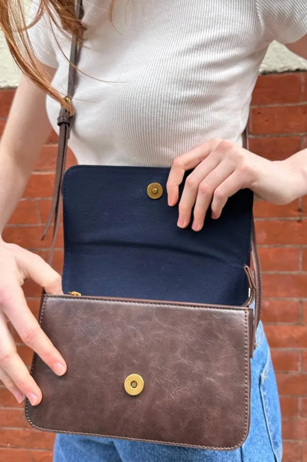 Shoulder Bag Brown Women Brandy Melville Bags and Backpacks