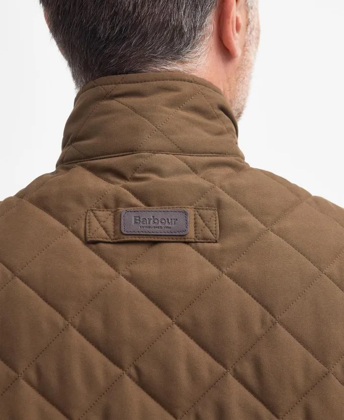 Shoveler Gilet Dk Olive Men Barbour Gilets and Liners