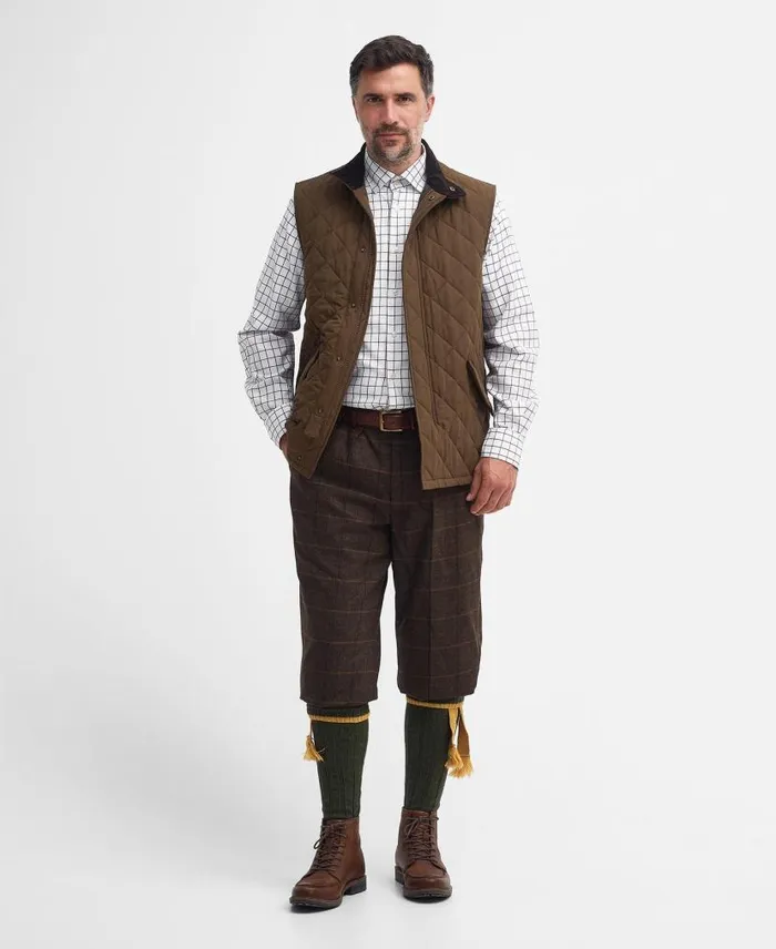 Shoveler Gilet Dk Olive Men Barbour Gilets and Liners