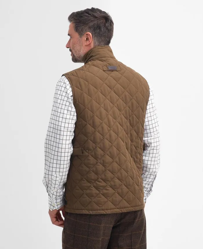 Shoveler Gilet Dk Olive Men Barbour Gilets and Liners