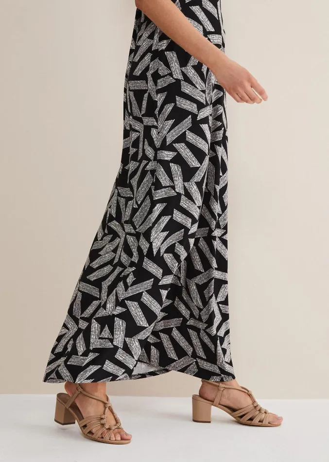 Siobhan Abstract Maxi Dress Blackwhite Women Phase Eight Dresses