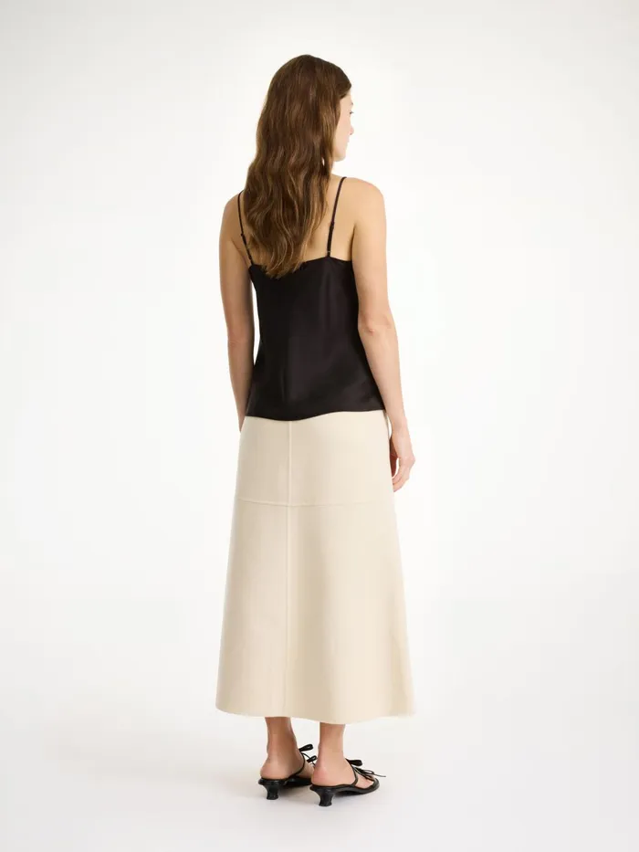 Skirts Women By Malene Birger Angello Wool Midi Skirt Pearl