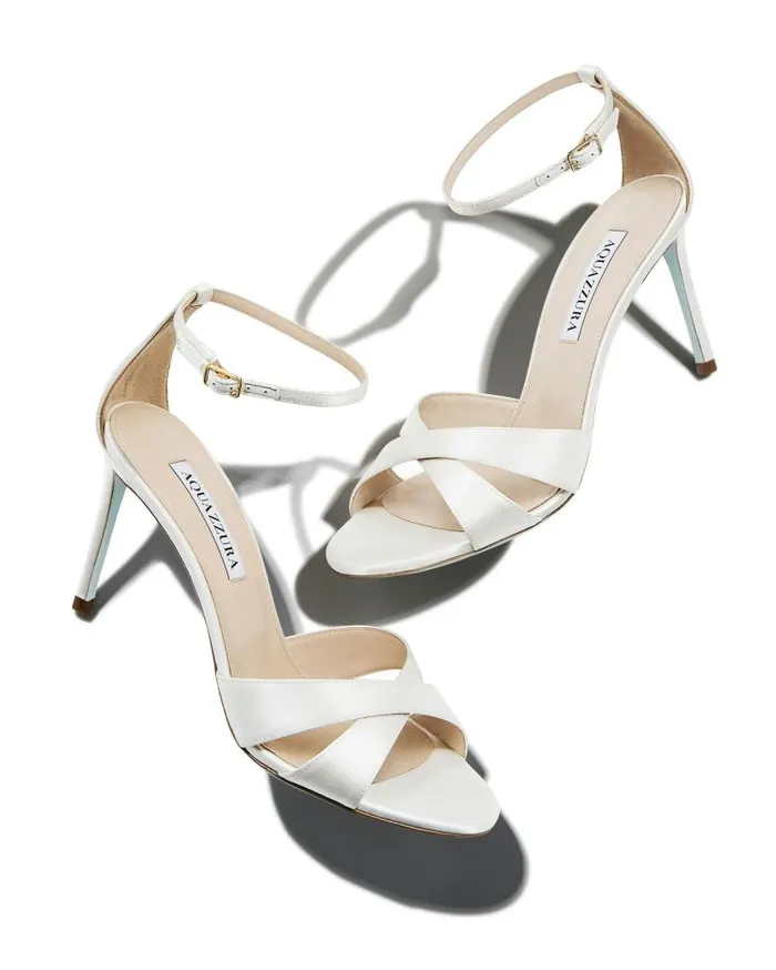 So Divine Sandal 85 White Women Aquazzura Bridal So Divine Sandal 85 White Women Aquazzura Bridal