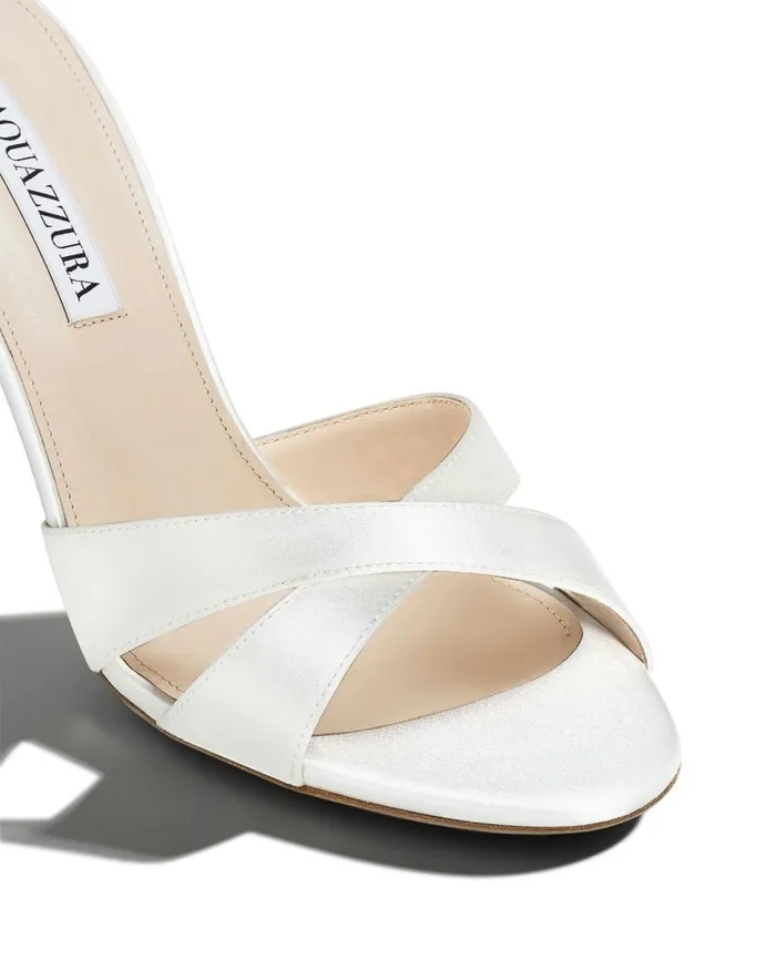 So Divine Sandal 85 White Women Aquazzura Bridal So Divine Sandal 85 White Women Aquazzura Bridal