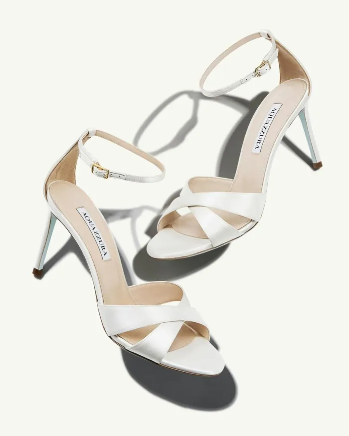 So Divine Sandal 85 White Women Aquazzura Bridal So Divine Sandal 85 White Women Aquazzura Bridal