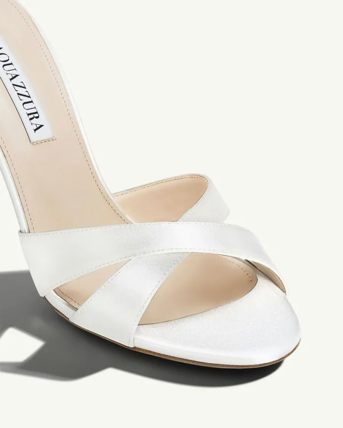 So Divine Sandal 85 White Women Aquazzura Bridal So Divine Sandal 85 White Women Aquazzura Bridal