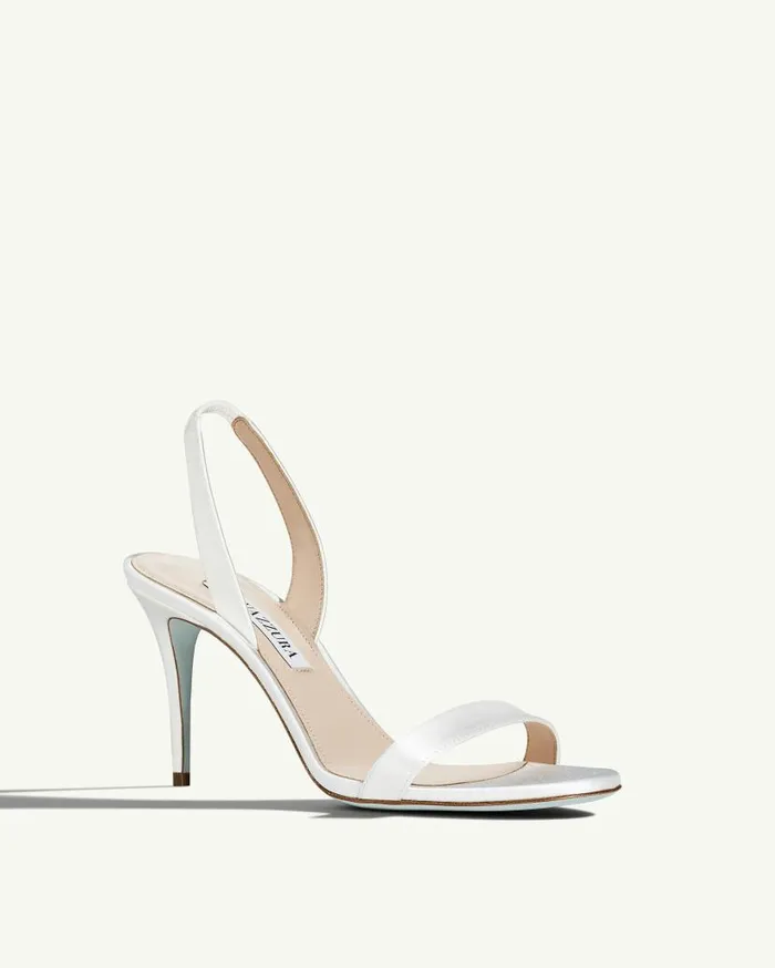 So Nude Sandal 85 White Women Aquazzura Sandals