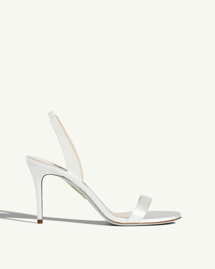 So Nude Sandal 85 White Women Aquazzura Sandals So Nude Sandal 85 White Women Aquazzura Sandals