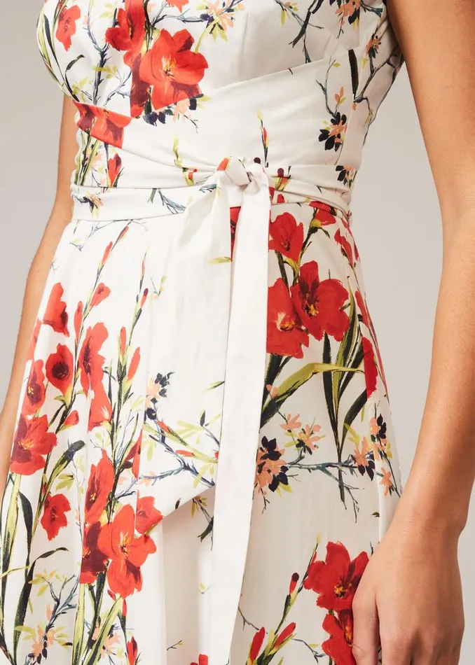 Sofia Floral Cotton Dress Ivoryfire Women Phase Eight Dresses