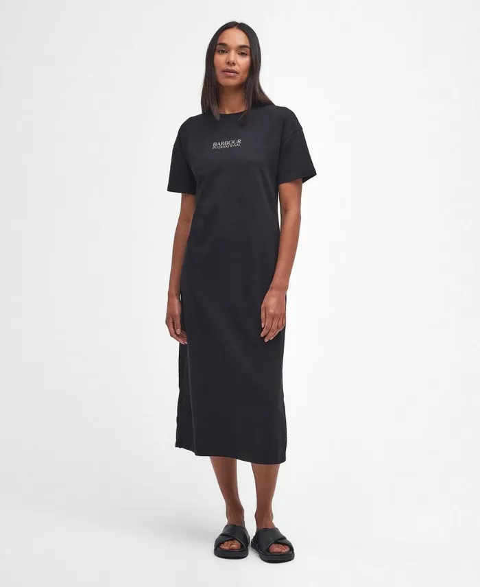 Sofia Midi Dress Golden Khaki Women Barbour Dresses and Skirts