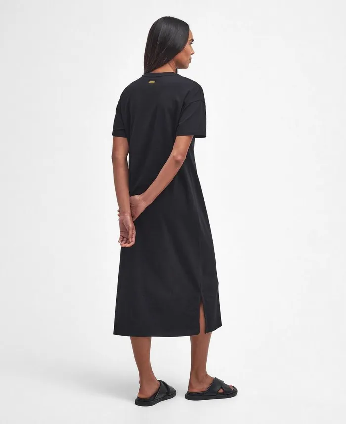 Sofia Midi Dress Golden Khaki Women Barbour Dresses and Skirts