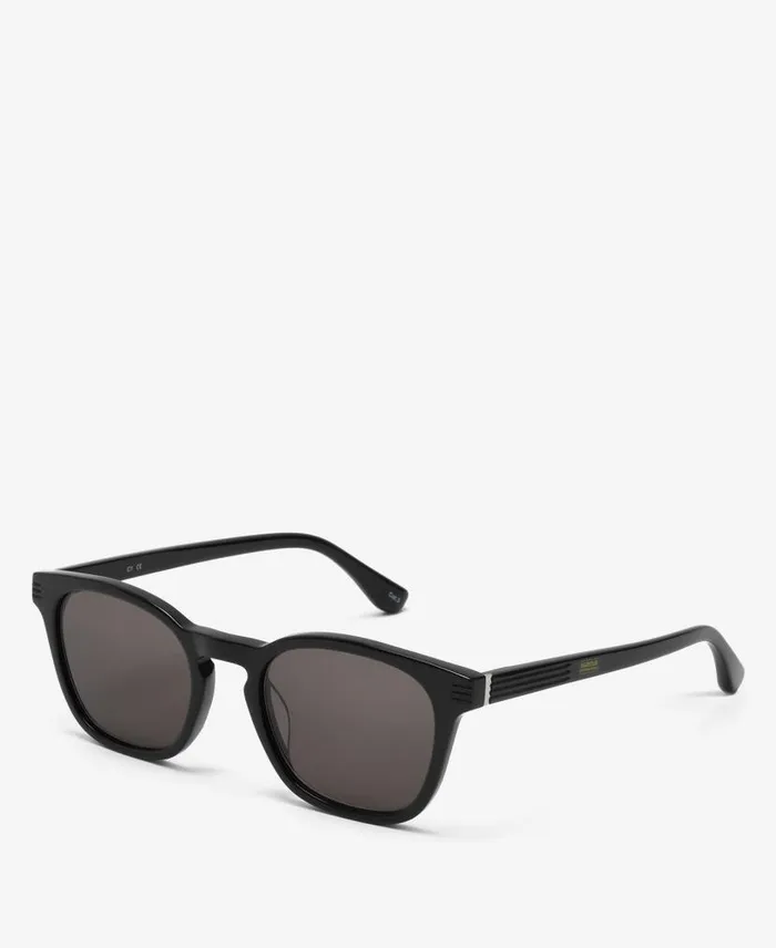 Soft Squared Sunglasses Classic Black Men Barbour Sunglasses