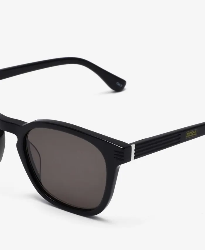 Soft Squared Sunglasses Classic Black Men Barbour Sunglasses