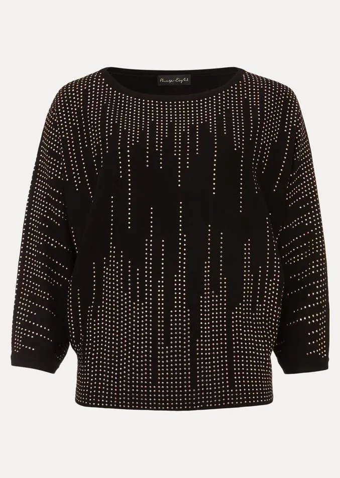Sophian Embellished Fine Knit Jumper Rose Gold Women Phase Eight Knitwear