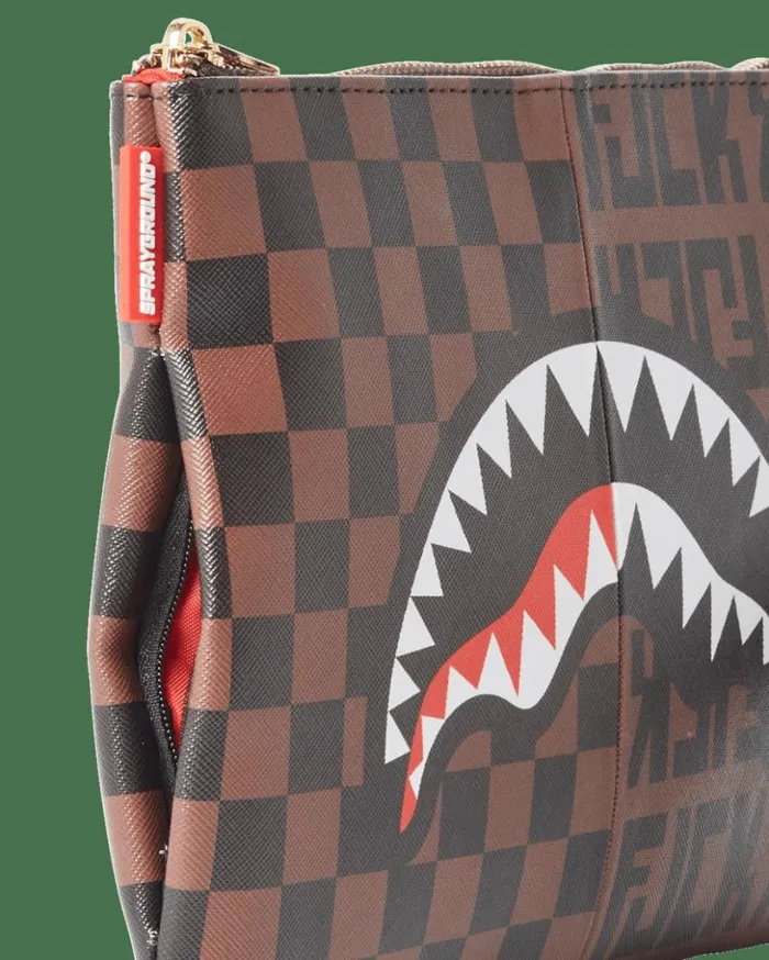 SPLIT THE CHECK CROSSOVER CLUTCH Bags SPRAYGROUND SPLIT THE CHECK CROSSOVER CLUTCH Bags SPRAYGROUND