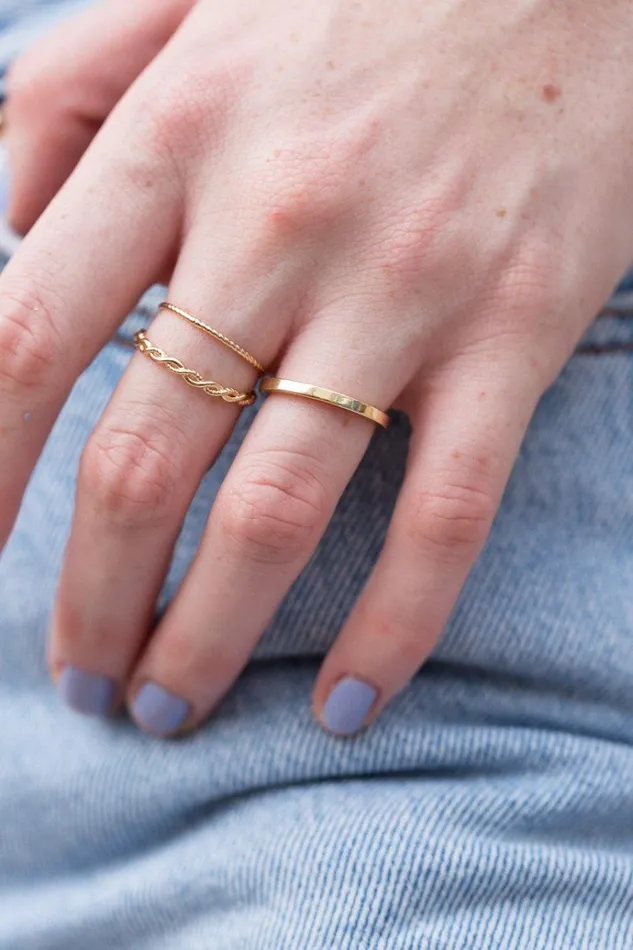 Stacker Rings Gold Women Brandy Melville Jewelry