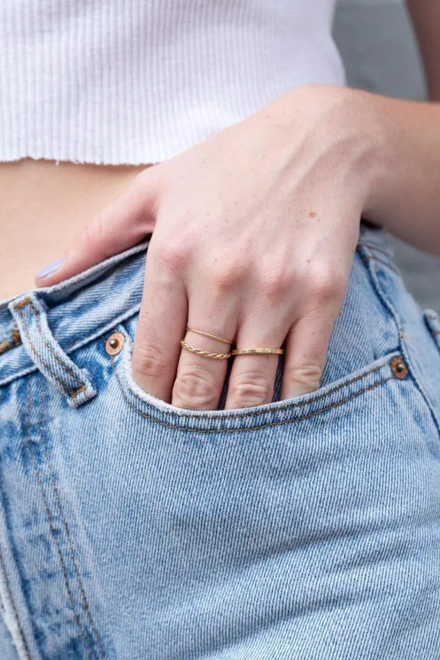 Stacker Rings Gold Women Brandy Melville Jewelry