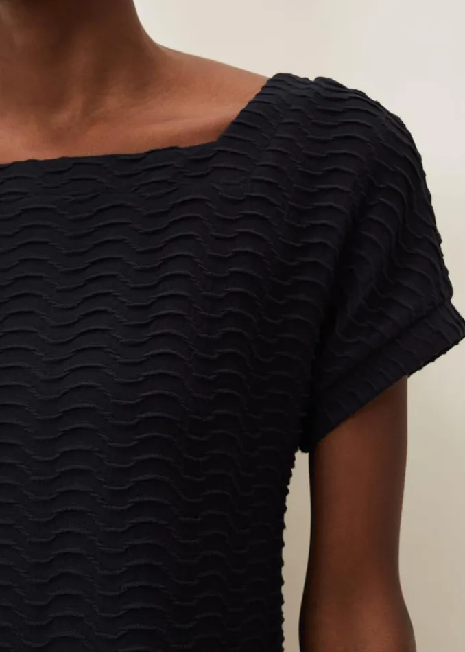 Starla Textured Tunic Dress Navy Women Phase Eight Dresses