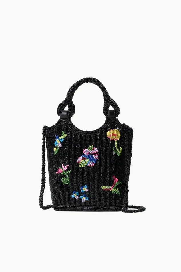 STAUD Beaded Women STAUD ZOE BEADED BAG FIRST BLOOM NIGHT