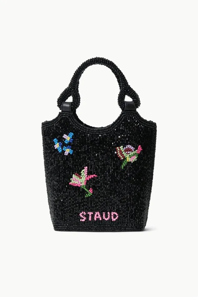 STAUD Beaded Women STAUD ZOE BEADED BAG FIRST BLOOM NIGHT STAUD Beaded Women STAUD ZOE BEADED BAG FIRST BLOOM NIGHT
